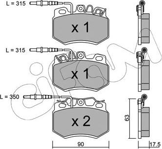 Cifam 822-049-2 - Brake Pad Set, disc brake autospares.lv