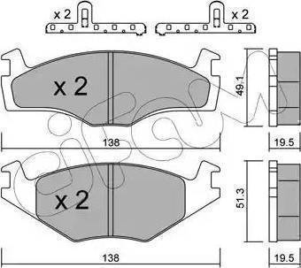 Lemförder 20617 03 - Brake Pad Set, disc brake autospares.lv