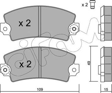 Cifam 822-005-0 - Brake Pad Set, disc brake autospares.lv