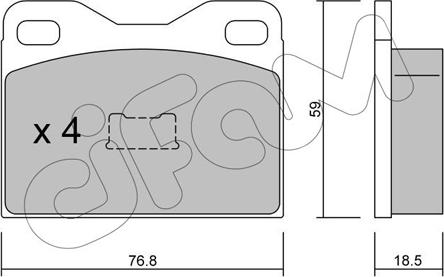 Cifam 822-015-2 - Brake Pad Set, disc brake autospares.lv