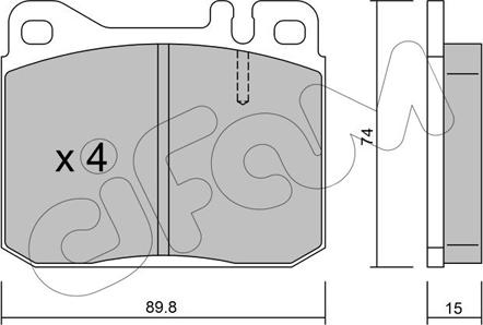 Cifam 822-011-0 - Brake Pad Set, disc brake autospares.lv