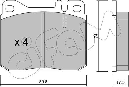 Cifam 822-011-1 - Brake Pad Set, disc brake autospares.lv