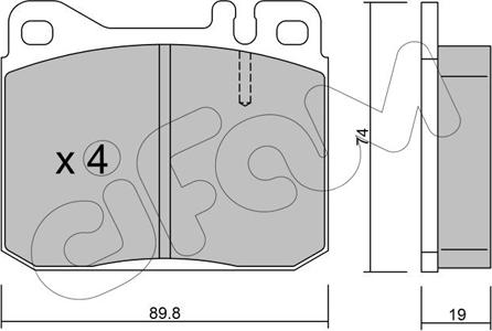 Cifam 822-011-2 - Brake Pad Set, disc brake autospares.lv