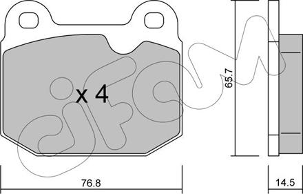 Cifam 822-013-3 - Brake Pad Set, disc brake autospares.lv