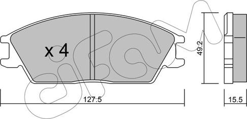 Cifam 822-081-0 - Brake Pad Set, disc brake autospares.lv