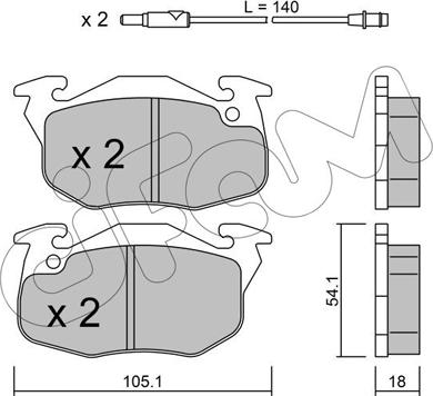 Zimmermann 20905.180.2 - Brake Pad Set, disc brake autospares.lv