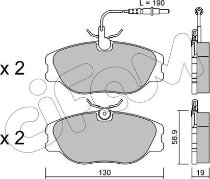 Cifam 822-072-4 - Brake Pad Set, disc brake autospares.lv