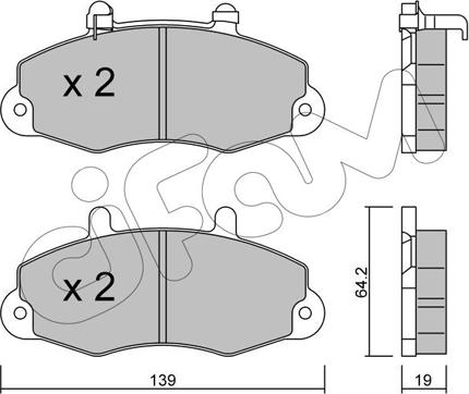 Cifam 822-194-1 - Brake Pad Set, disc brake autospares.lv