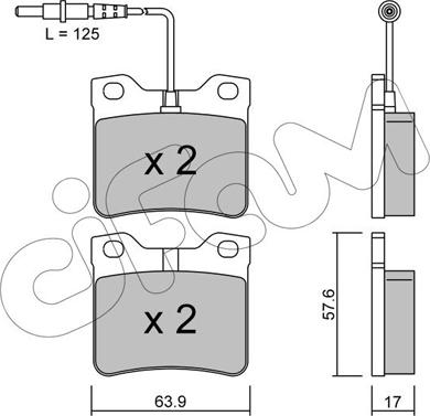 Cifam 822-192-0 - Brake Pad Set, disc brake autospares.lv