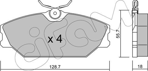 Cifam 822-142-2 - Brake Pad Set, disc brake autospares.lv