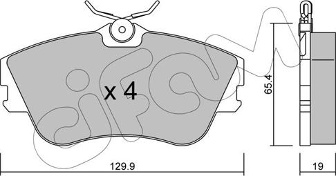 Cifam 822-164-0 - Brake Pad Set, disc brake autospares.lv