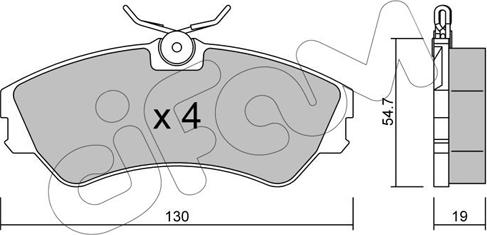 Cifam 822-162-0 - Brake Pad Set, disc brake autospares.lv