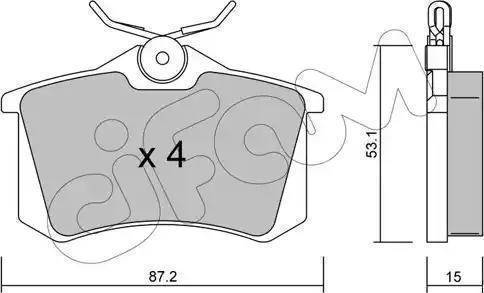 Remsa 0263.15 - Brake Pad Set, disc brake autospares.lv