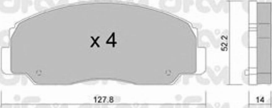 Cifam 822-101-0 - Brake Pad Set, disc brake autospares.lv