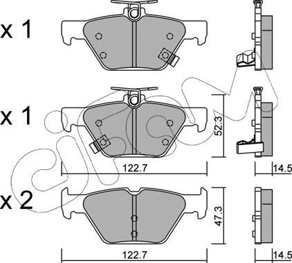 Cifam 822-1087-0 - Brake Pad Set, disc brake autospares.lv