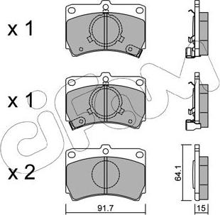 Cifam 822-103-0 - Brake Pad Set, disc brake autospares.lv