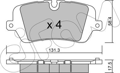 Cifam 822-1025-0 - Brake Pad Set, disc brake autospares.lv