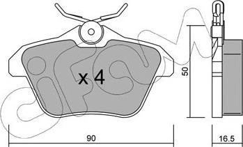 Cifam 822-113-0 - Brake Pad Set, disc brake autospares.lv