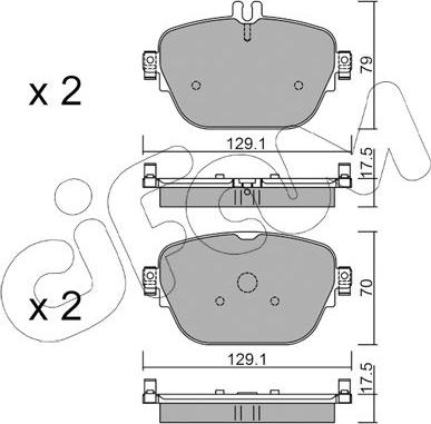 Cifam 822-1138-0 - Brake Pad Set, disc brake autospares.lv