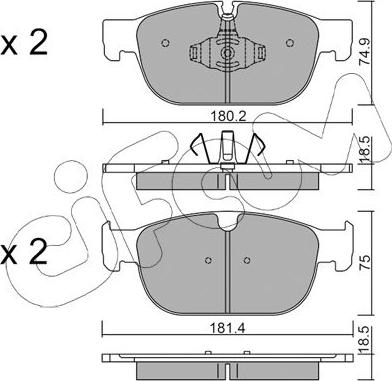 Cifam 822-1120-0 - Brake Pad Set, disc brake autospares.lv