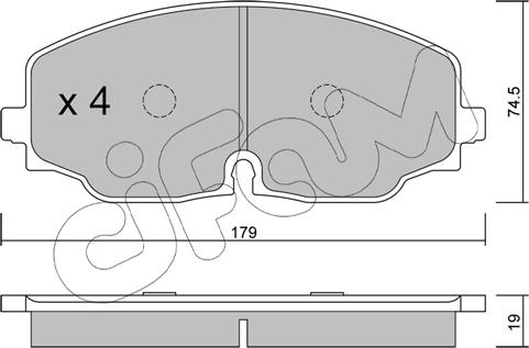 Cifam 822-1171-0 - Brake Pad Set, disc brake autospares.lv