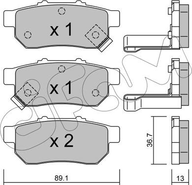 Cifam 822-176-1 - Brake Pad Set, disc brake autospares.lv
