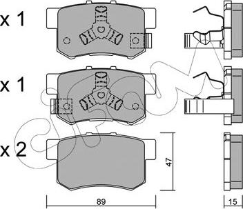 Cifam 822-173-1 - Brake Pad Set, disc brake autospares.lv