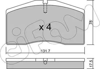 Cifam 822-890-0 - Brake Pad Set, disc brake autospares.lv