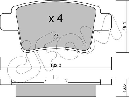 Cifam 822-801-0 - Brake Pad Set, disc brake autospares.lv