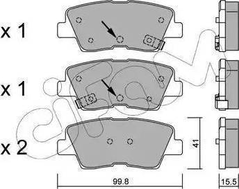 Koreastar KBPH-179 - Brake Pad Set, disc brake autospares.lv