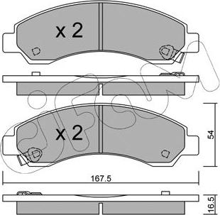 Cifam 822-888-0 - Brake Pad Set, disc brake autospares.lv