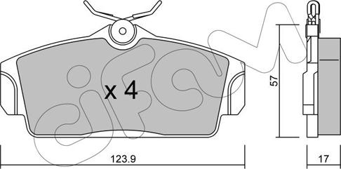 Cifam 822-305-0 - Brake Pad Set, disc brake autospares.lv