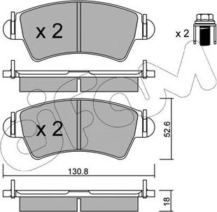 Cifam 822-313-0 - Brake Pad Set, disc brake autospares.lv