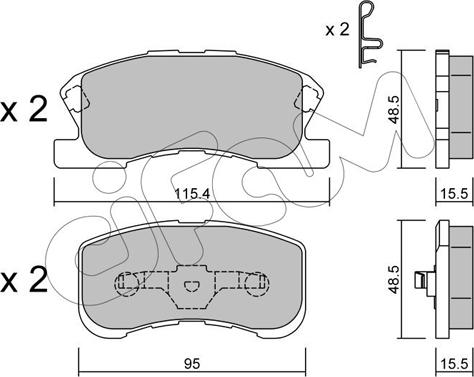 Cifam 822-381-0 - Brake Pad Set, disc brake autospares.lv