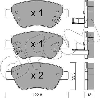 Cifam 822-321-4 - Brake Pad Set, disc brake autospares.lv