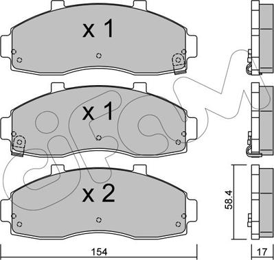 Cifam 822-373-0 - Brake Pad Set, disc brake autospares.lv