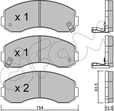 Cifam 822-377-0 - Brake Pad Set, disc brake autospares.lv