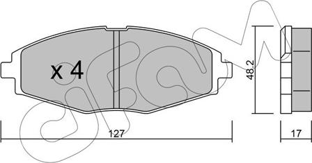 Cifam 822-293-0 - Brake Pad Set, disc brake autospares.lv
