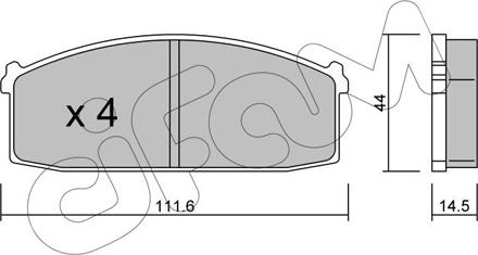 Cifam 822-245-0 - Brake Pad Set, disc brake autospares.lv