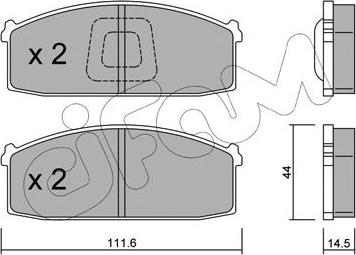 Cifam 822-245-1 - Brake Pad Set, disc brake autospares.lv