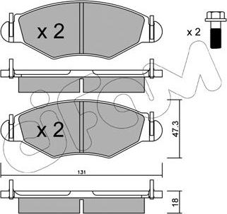 Cifam 822-254-1 - Brake Pad Set, disc brake autospares.lv