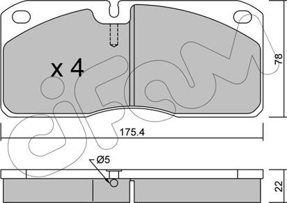 Cifam 822-269-0 - Brake Pad Set, disc brake autospares.lv
