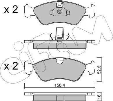 RIDER RD.3323.DB951 - Brake Pad Set, disc brake autospares.lv