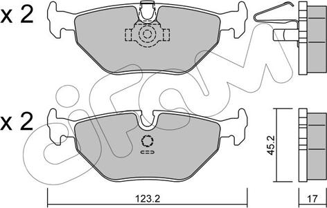 Cifam 822-210-0 - Brake Pad Set, disc brake autospares.lv