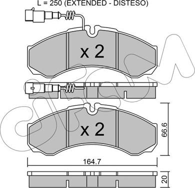 Cifam 822-212-9 - Brake Pad Set, disc brake autospares.lv