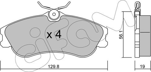 Cifam 822-217-1 - Brake Pad Set, disc brake autospares.lv