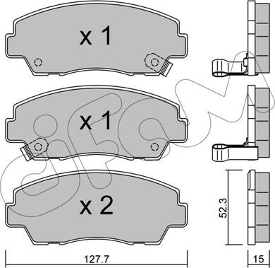 Cifam 822-283-0 - Brake Pad Set, disc brake autospares.lv