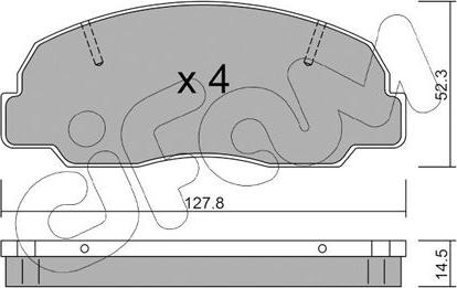 Cifam 822-239-0 - Brake Pad Set, disc brake autospares.lv