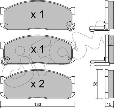 Cifam 822-232-1 - Brake Pad Set, disc brake autospares.lv