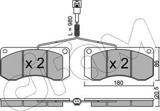 Cifam 822-272-1 - Brake Pad Set, disc brake autospares.lv